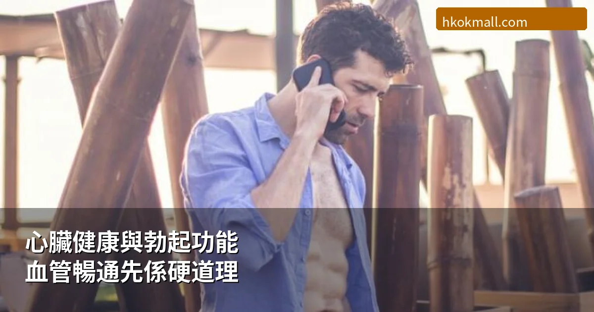 心臟健康與勃起功能關係示意圖